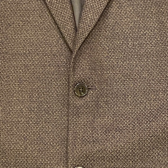 Joseph Abboud Mens Brown Textured Weave Blazer / Size See Measurements - Picture 3 of 11